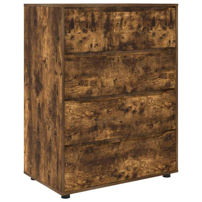 vidaXL Stauraumschränke 2 pcs Geräucherte Eiche 80 x 48 x 105 cm