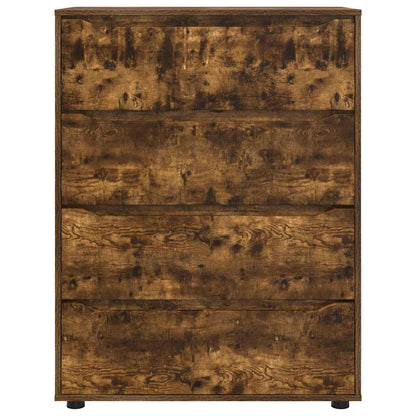 vidaXL Stauraumschränke 2 pcs Geräucherte Eiche 80 x 48 x 105 cm