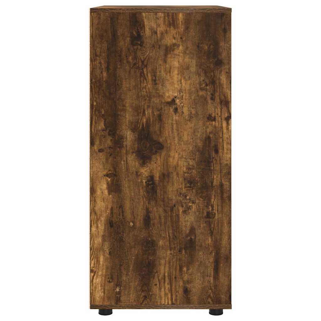vidaXL Stauraumschränke 2 pcs Geräucherte Eiche 80 x 48 x 105 cm