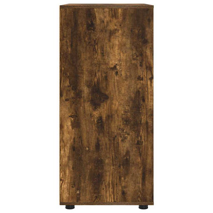 vidaXL Stauraumschränke 2 pcs Geräucherte Eiche 80 x 48 x 105 cm
