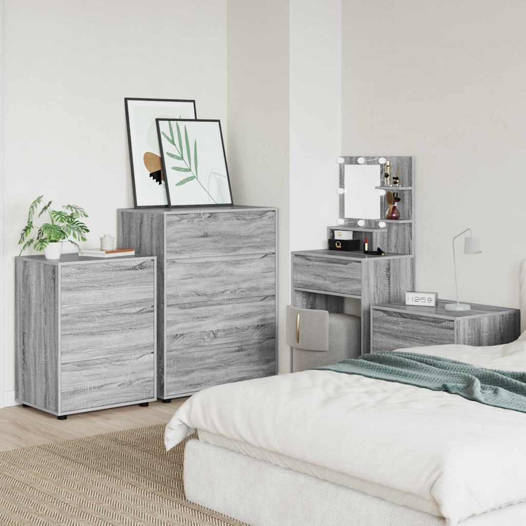 Stauraumschränke 2 pcs Graues Sonoma 80 x 48 x 105 cm