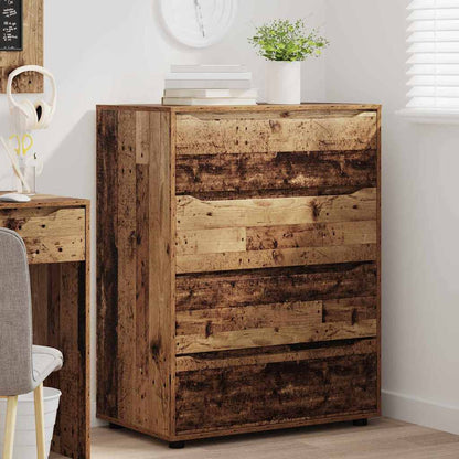 vidaXL Stauraumschränke 2 pcs Altholz 80 x 48 x 105 cm Holzwerkstoff