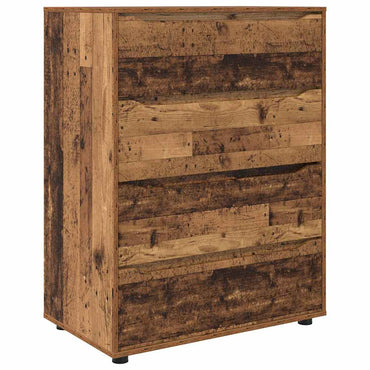 vidaXL Stauraumschränke 2 pcs Altholz 80 x 48 x 105 cm Holzwerkstoff