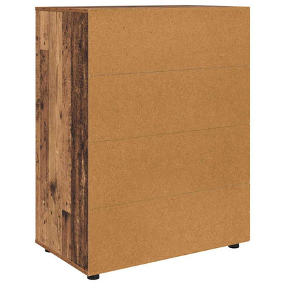 vidaXL Stauraumschränke 2 pcs Altholz 80 x 48 x 105 cm Holzwerkstoff