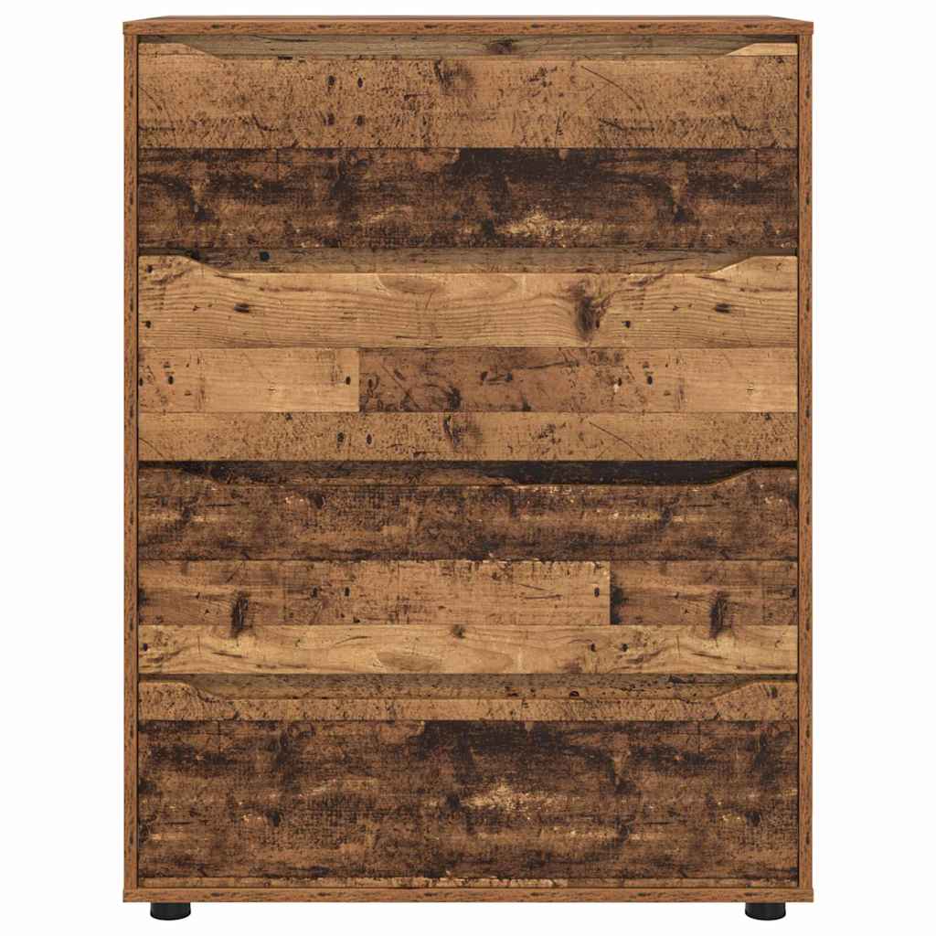 vidaXL Stauraumschränke 2 pcs Altholz 80 x 48 x 105 cm Holzwerkstoff