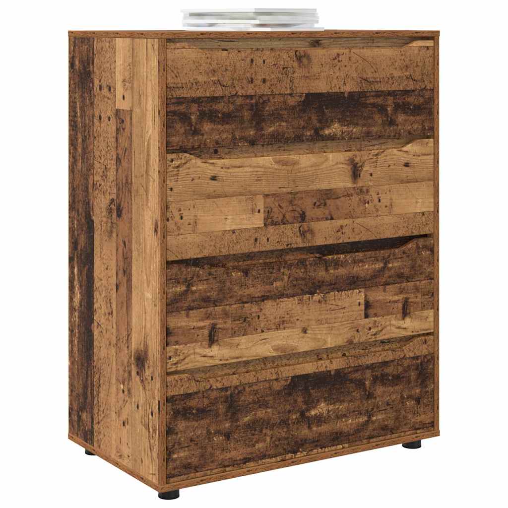 vidaXL Stauraumschränke 2 pcs Altholz 80 x 48 x 105 cm Holzwerkstoff