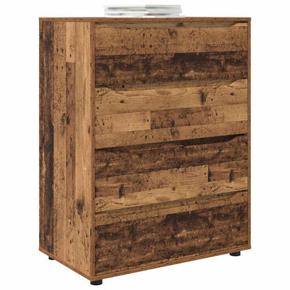 vidaXL Stauraumschränke 2 pcs Altholz 80 x 48 x 105 cm Holzwerkstoff