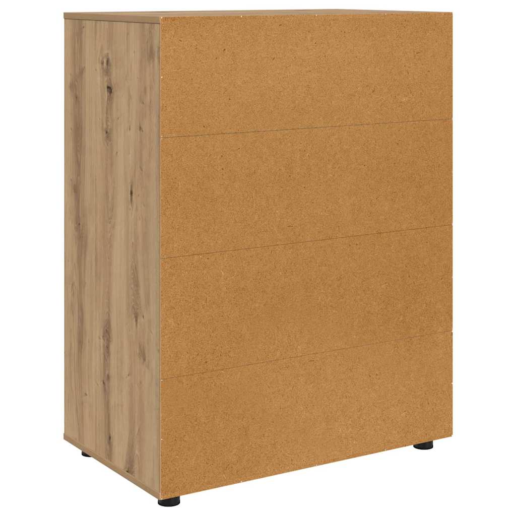 vidaXL Stauraumschränke 2 pcs Artisan-Eiche 80 x 48 x 105 cm