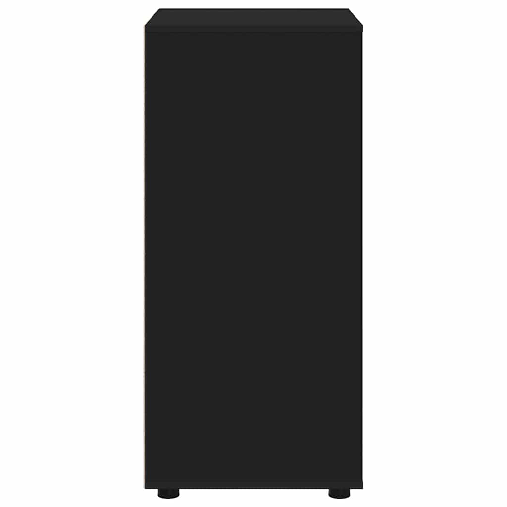 Stauraumschränke 2 pcs Schwarz 60 x 48 x 105 cm Holzwerkstoff