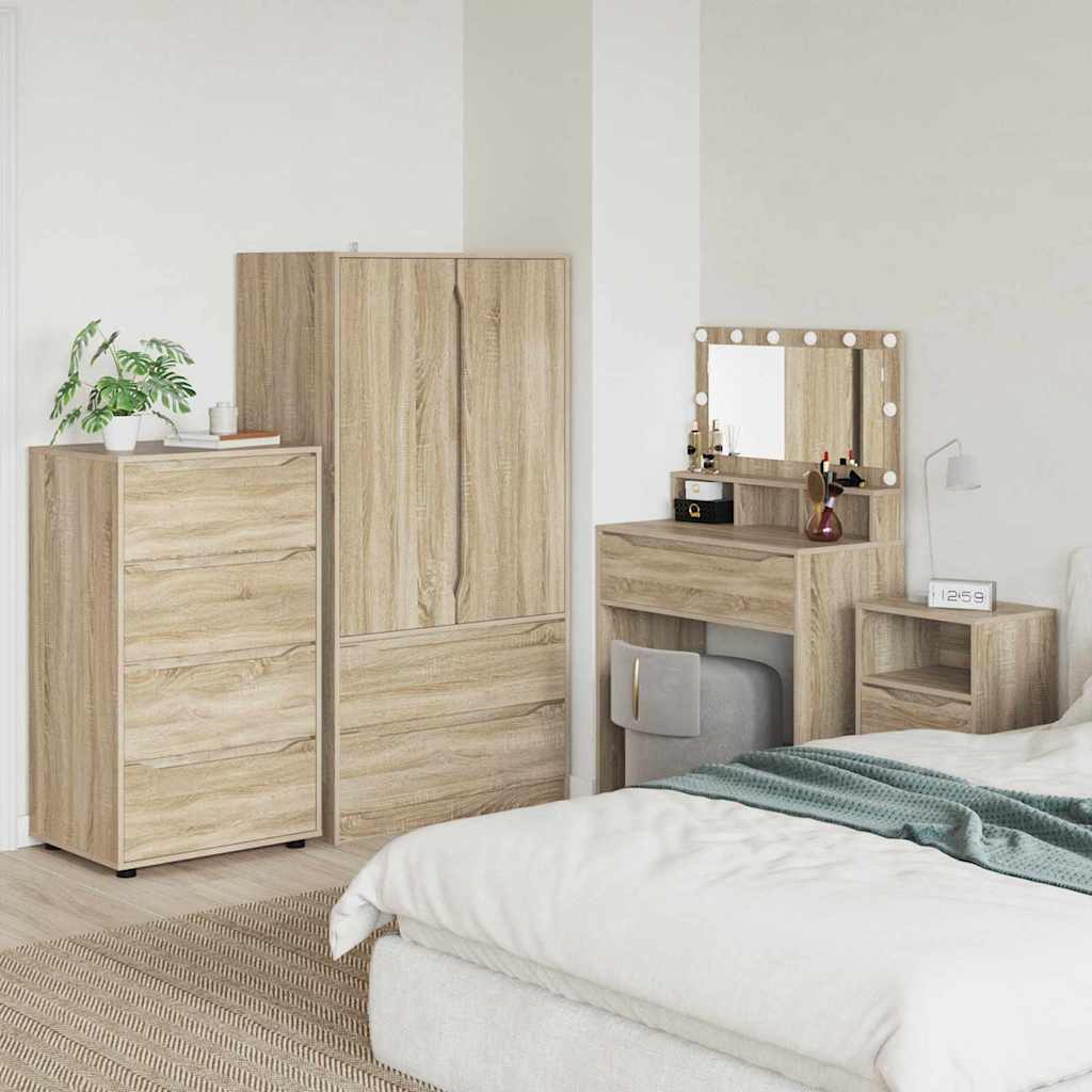 vidaXL Stauraumschränke 2 pcs Sonoma-Eiche 60 x 48 x 105 cm
