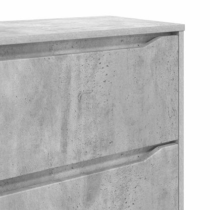 vidaXL Stauraumschränke 2 pcs Beton Grau 60 x 48 x 105 cm