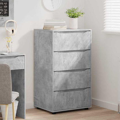vidaXL Stauraumschränke 2 pcs Beton Grau 60 x 48 x 105 cm
