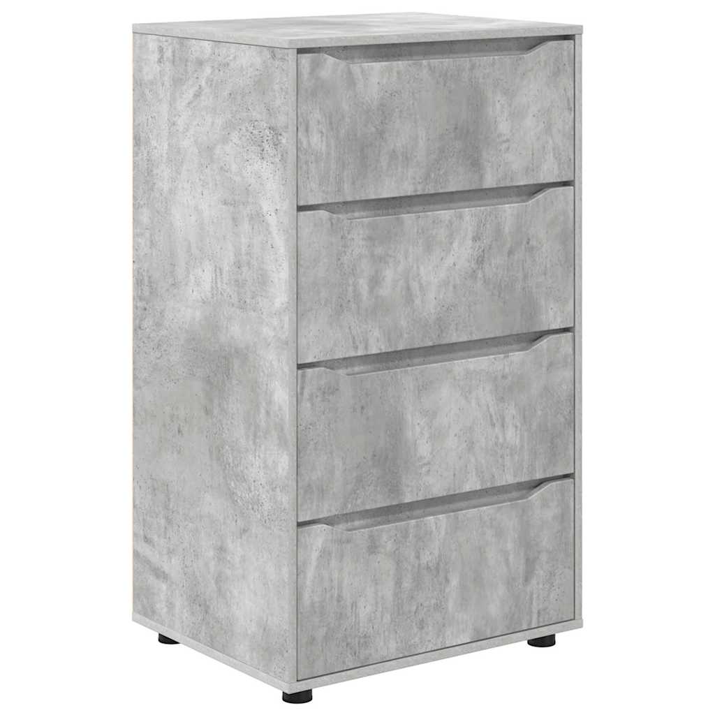 vidaXL Stauraumschränke 2 pcs Beton Grau 60 x 48 x 105 cm