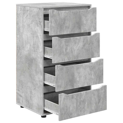 vidaXL Stauraumschränke 2 pcs Beton Grau 60 x 48 x 105 cm