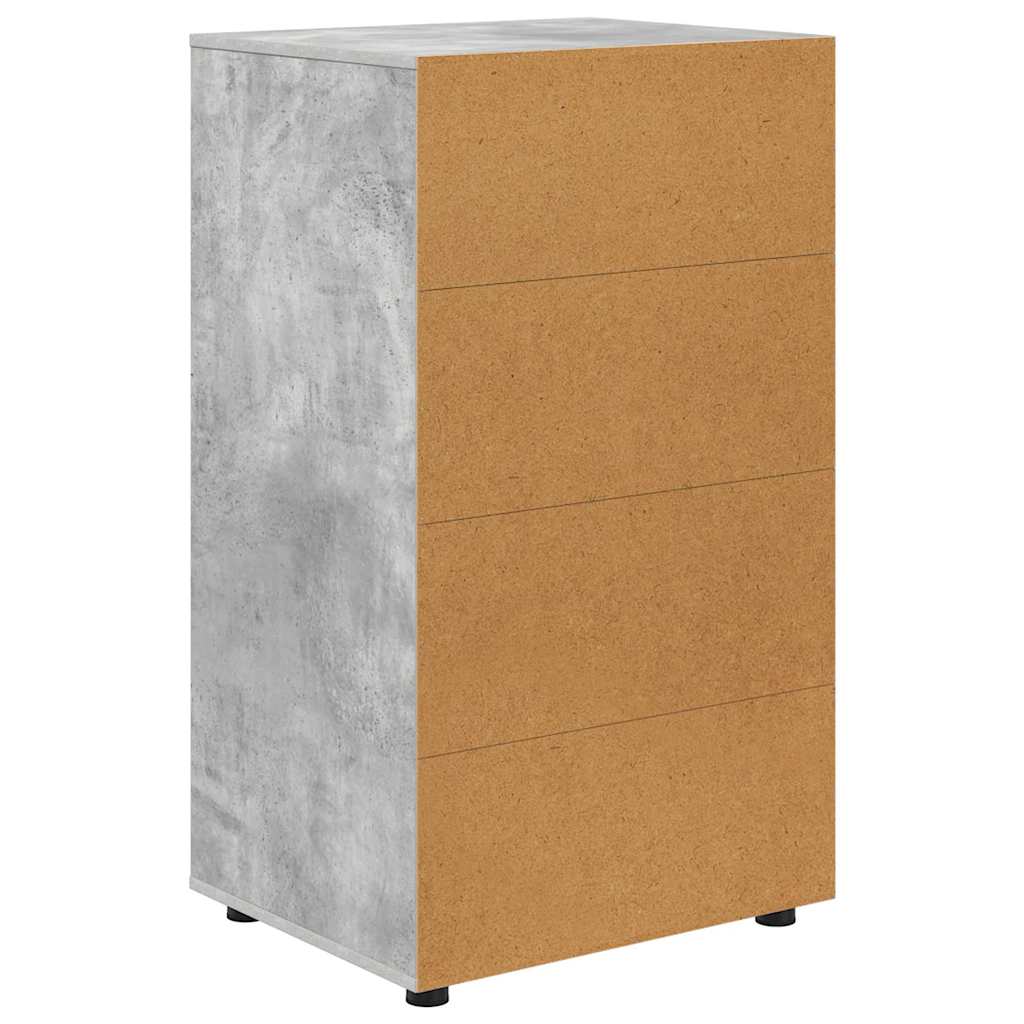vidaXL Stauraumschränke 2 pcs Beton Grau 60 x 48 x 105 cm