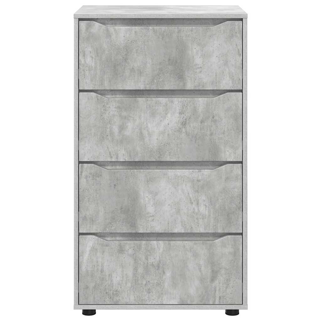 vidaXL Stauraumschränke 2 pcs Beton Grau 60 x 48 x 105 cm