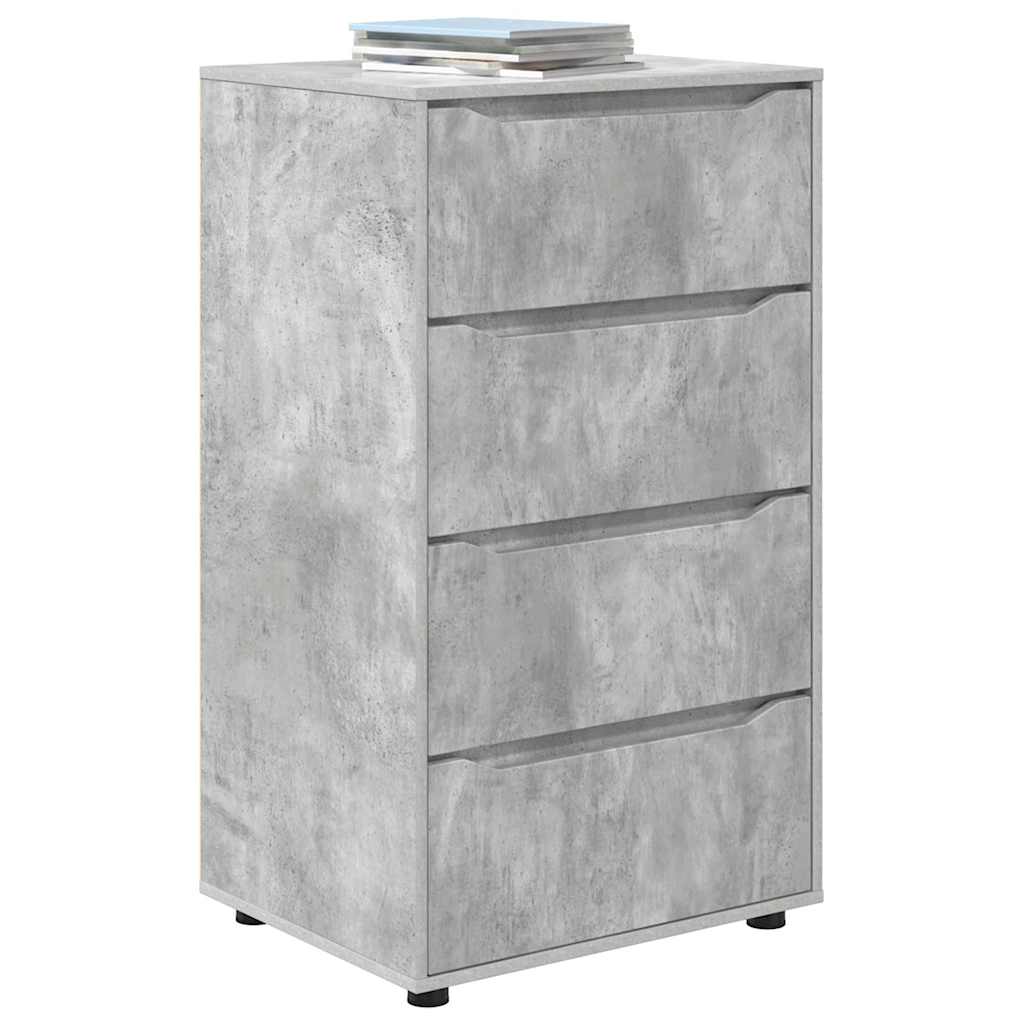 vidaXL Stauraumschränke 2 pcs Beton Grau 60 x 48 x 105 cm