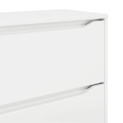 vidaXL Stauraumschränke 2 pcs Hochglanz Weiß 60 x 48 x 105 cm