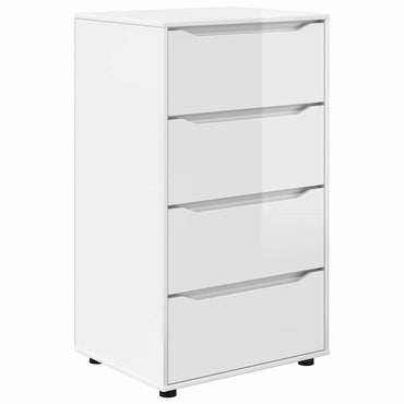 vidaXL Stauraumschränke 2 pcs Hochglanz Weiß 60 x 48 x 105 cm