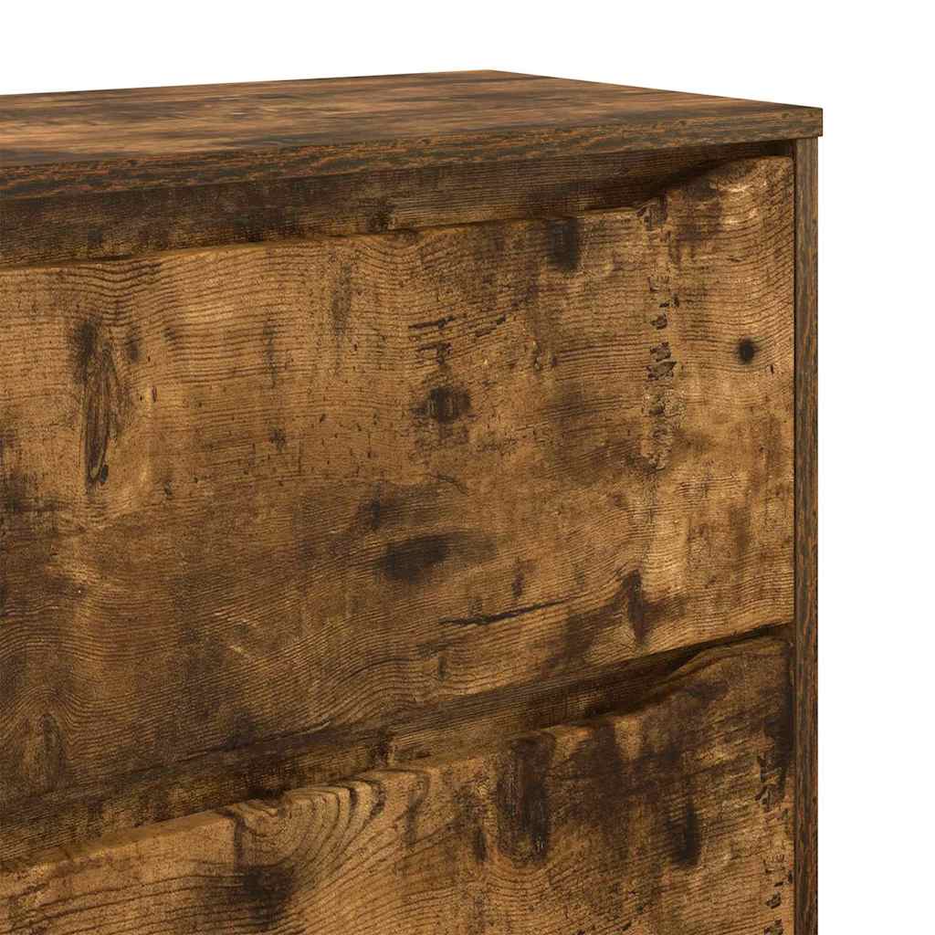 vidaXL Stauraumschränke 2 pcs Geräucherte Eiche 60 x 48 x 105 cm