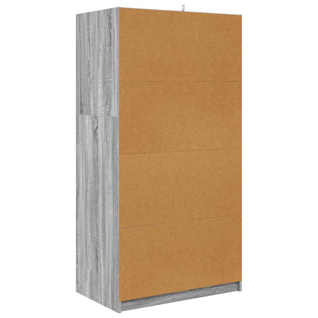 Badezimmerschrank mit Speicher Graues Sonoma 79,5 x 49 x 156 cm