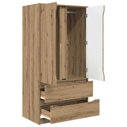Badezimmerschrank mit Speicher Artisan-Eiche 79,5 x 49 x 156 cm