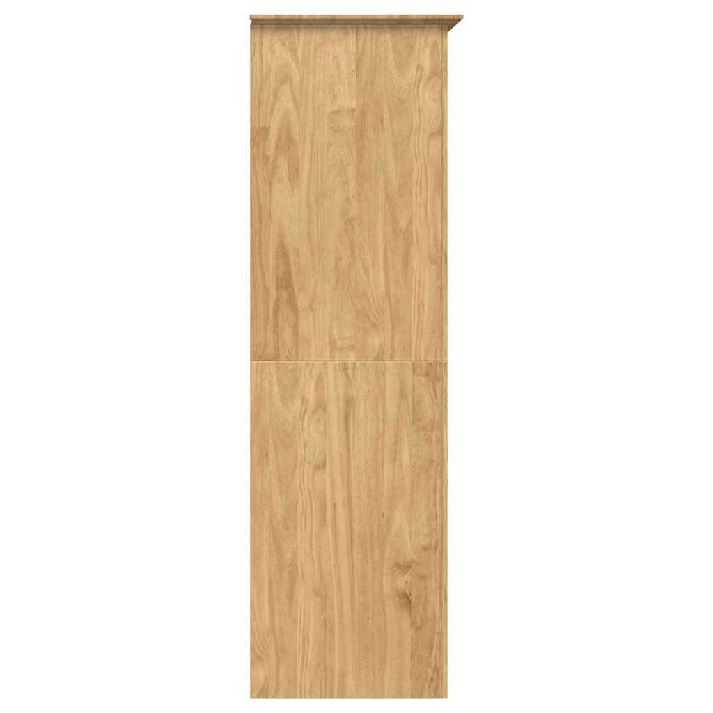 Kleiderschrank mit Speicher BODO Honigbraun 146 x 53,5 x 173 cm