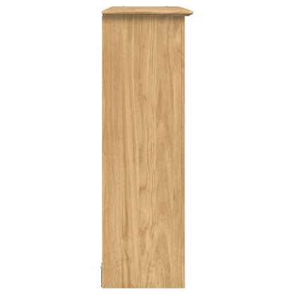 vidaXL Schrank mit Glastüren BODO Honigbraun 115,5 x 38,5 x 117,7 cm