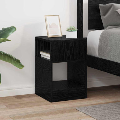 vidaXL Beistelltisch Schwarz Eichen-Optik 30,5 x 30 x 45 cm