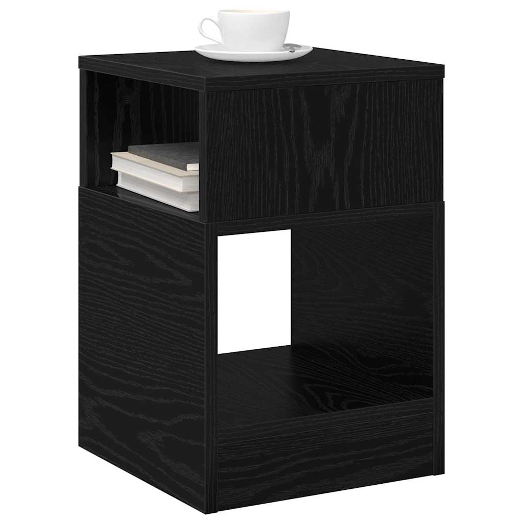 vidaXL Beistelltisch Schwarz Eichen-Optik 30,5 x 30 x 45 cm