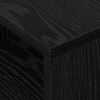 Beistelltisch 2 pcs Schwarz Eichen-Optik 30,5 x 30 x 45 cm