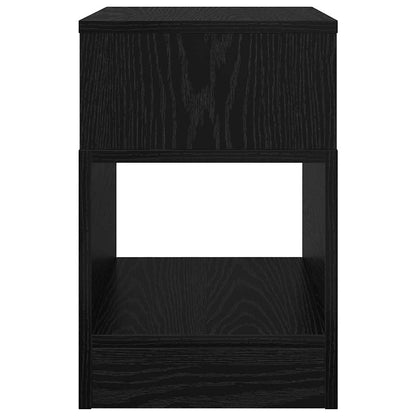 Beistelltisch 2 pcs Schwarz Eichen-Optik 30,5 x 30 x 45 cm