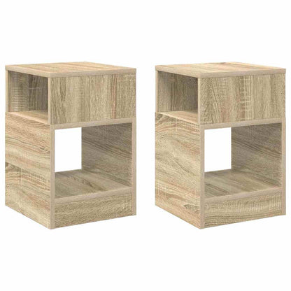 Beistelltisch 2 pcs Sonoma-Eiche 30,5 x 30 x 45 cm