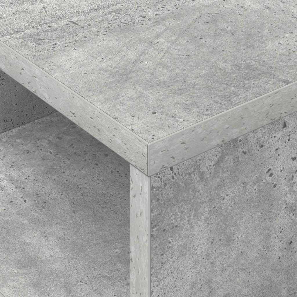 vidaXL Beistelltisch Beton Grau 30,5 x 30 x 45 cm Holzwerkstoff
