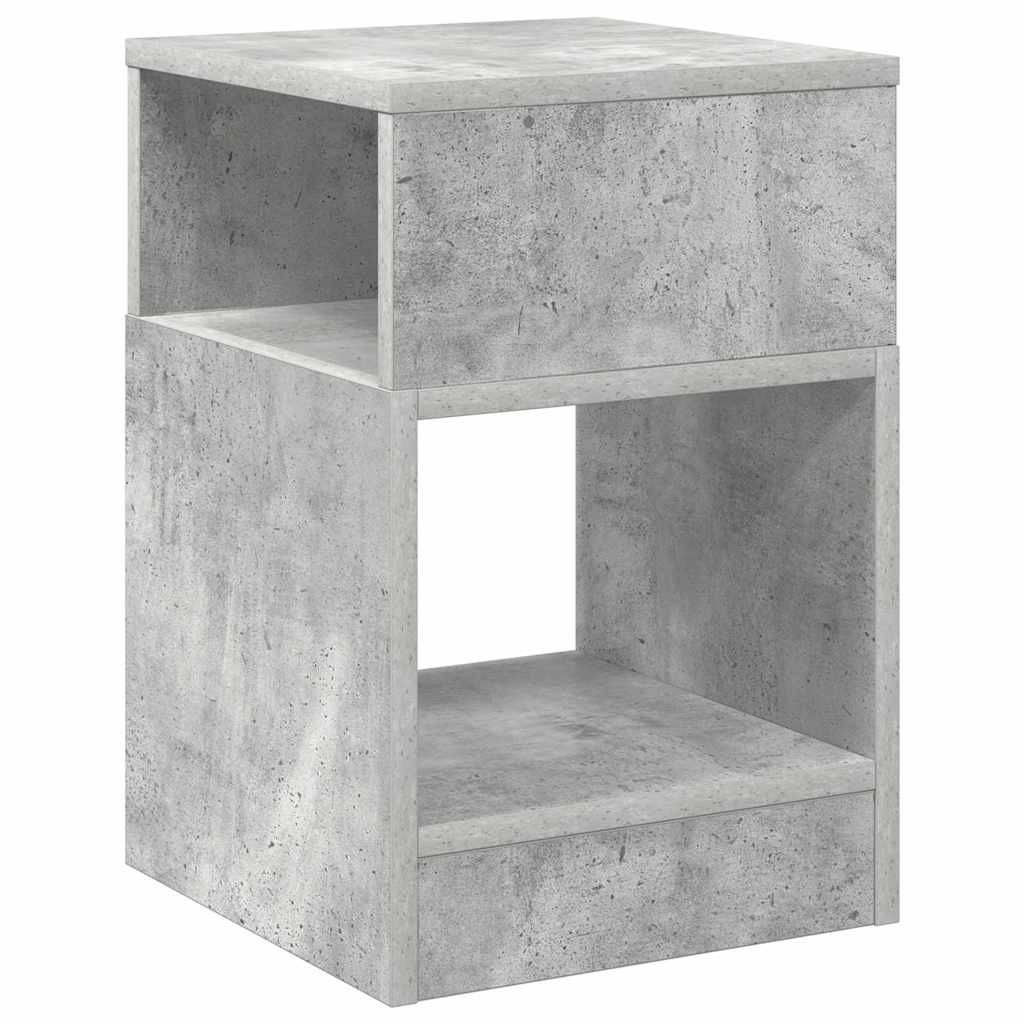 vidaXL Beistelltisch Beton Grau 30,5 x 30 x 45 cm Holzwerkstoff