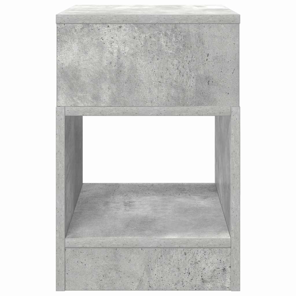 vidaXL Beistelltisch Beton Grau 30,5 x 30 x 45 cm Holzwerkstoff