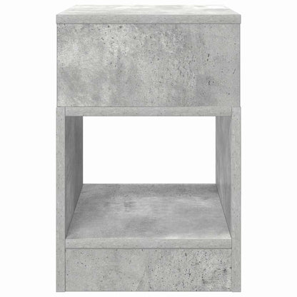 vidaXL Beistelltisch Beton Grau 30,5 x 30 x 45 cm Holzwerkstoff