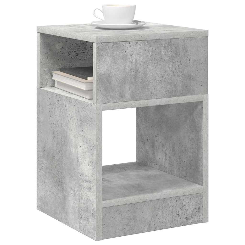 vidaXL Beistelltisch Beton Grau 30,5 x 30 x 45 cm Holzwerkstoff