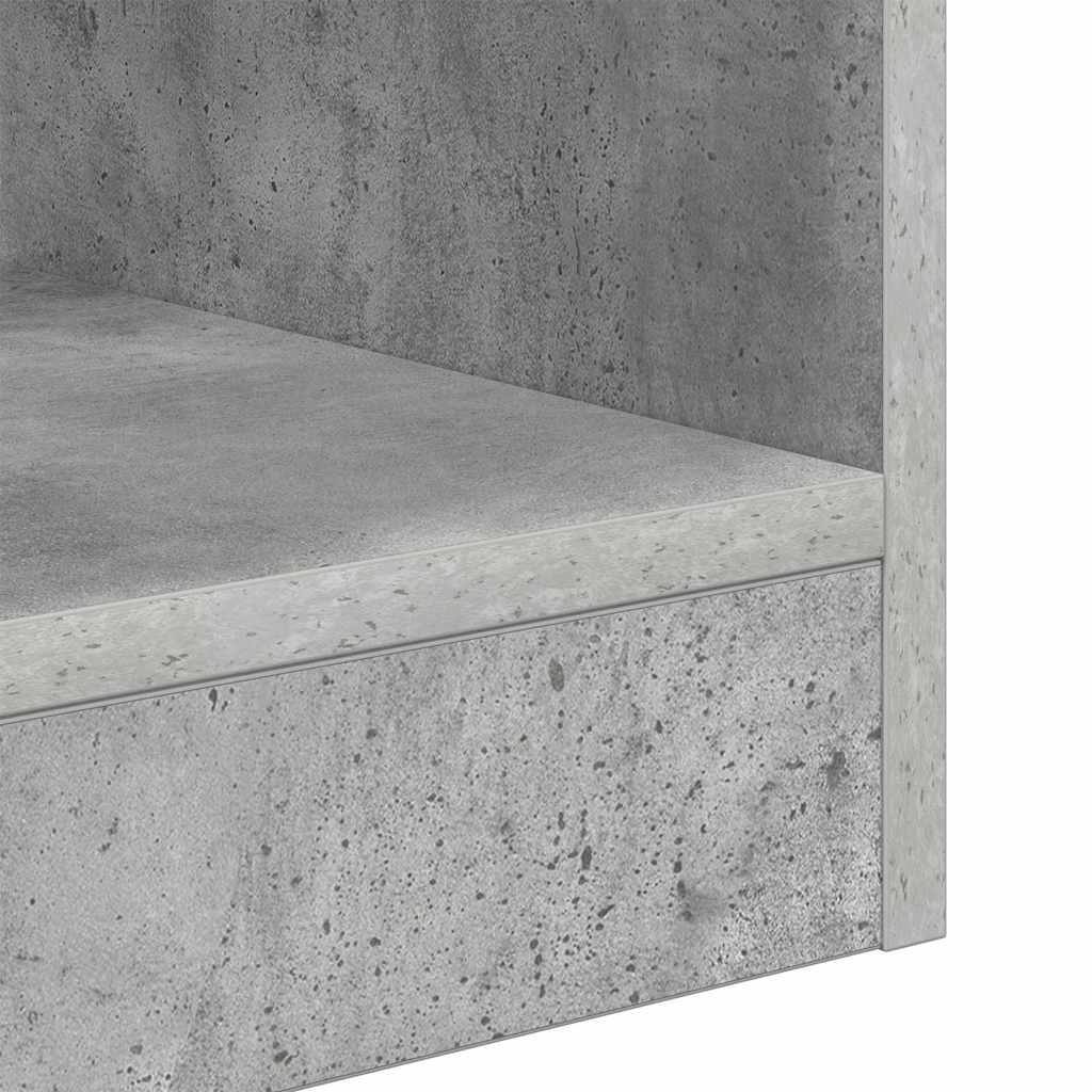 vidaXL Beistelltisch 2 pcs Beton Grau 30,5 x 30 x 45 cm Holzwerkstoff