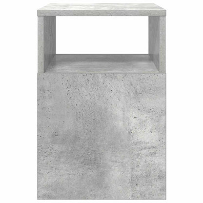 vidaXL Beistelltisch 2 pcs Beton Grau 30,5 x 30 x 45 cm Holzwerkstoff