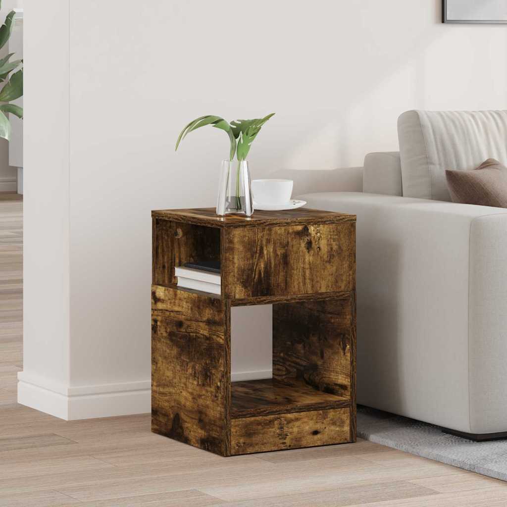vidaXL Beistelltisch Geräucherte Eiche 30,5 x 30 x 45 cm Holzwerkstoff