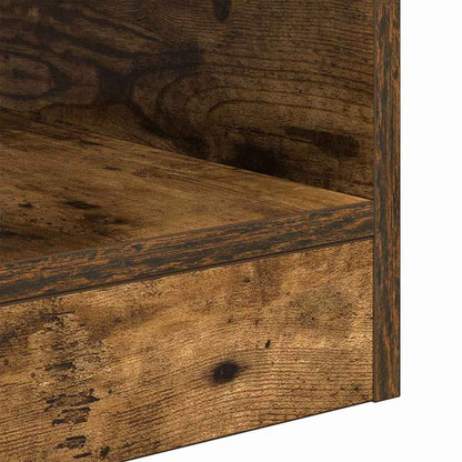 vidaXL Beistelltisch 2 pcs Geräucherte Eiche 30,5 x 30 x 45 cm