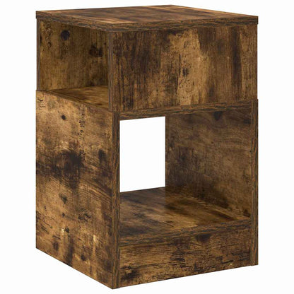 vidaXL Beistelltisch 2 pcs Geräucherte Eiche 30,5 x 30 x 45 cm