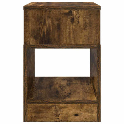 vidaXL Beistelltisch 2 pcs Geräucherte Eiche 30,5 x 30 x 45 cm