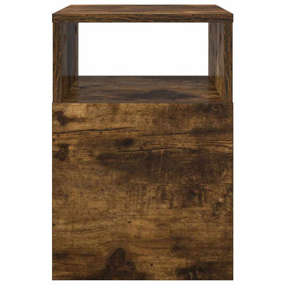 vidaXL Beistelltisch 2 pcs Geräucherte Eiche 30,5 x 30 x 45 cm