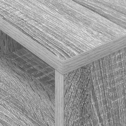 vidaXL Beistelltisch 2 pcs Graues Sonoma 30,5 x 30 x 45 cm
