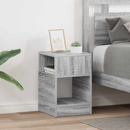vidaXL Beistelltisch 2 pcs Graues Sonoma 30,5 x 30 x 45 cm