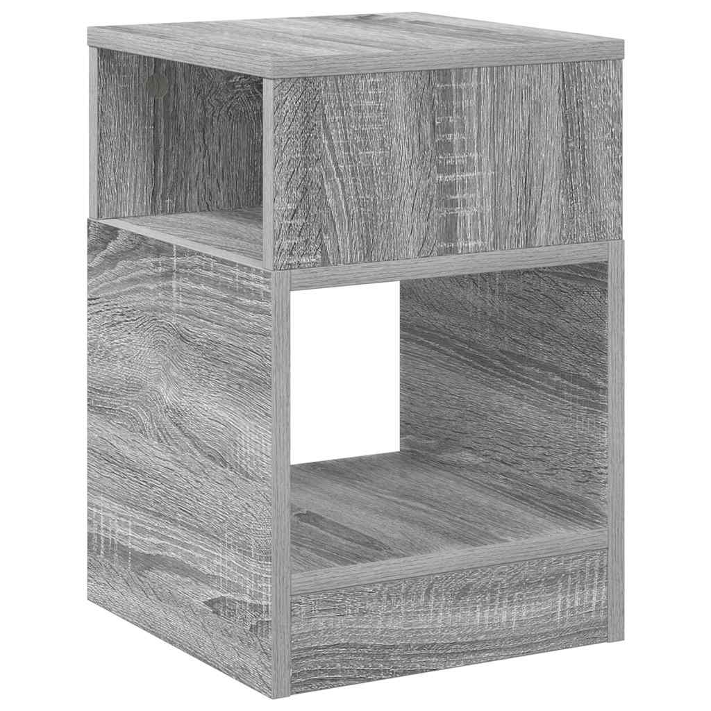 vidaXL Beistelltisch 2 pcs Graues Sonoma 30,5 x 30 x 45 cm
