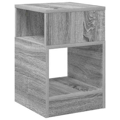 vidaXL Beistelltisch 2 pcs Graues Sonoma 30,5 x 30 x 45 cm