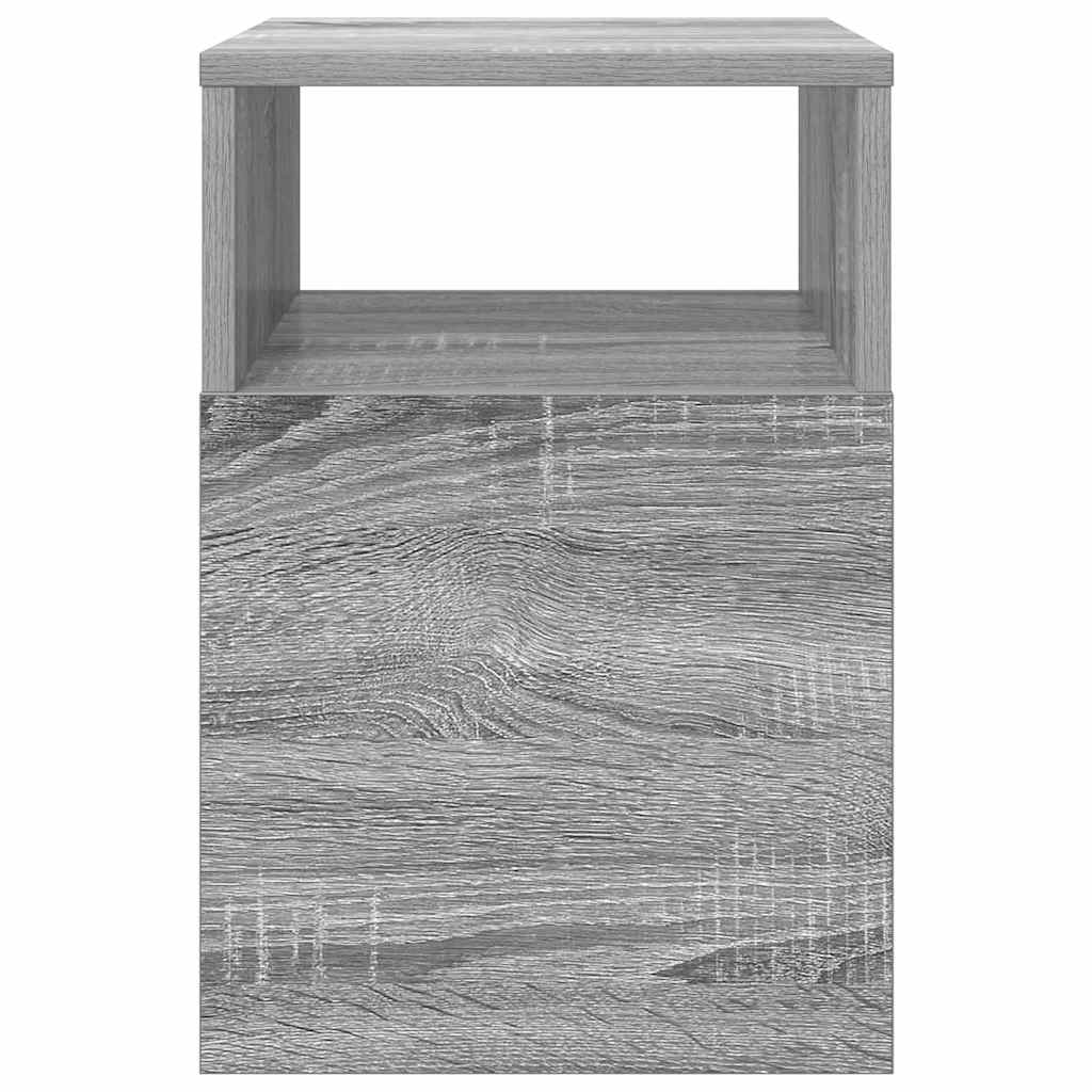 vidaXL Beistelltisch 2 pcs Graues Sonoma 30,5 x 30 x 45 cm